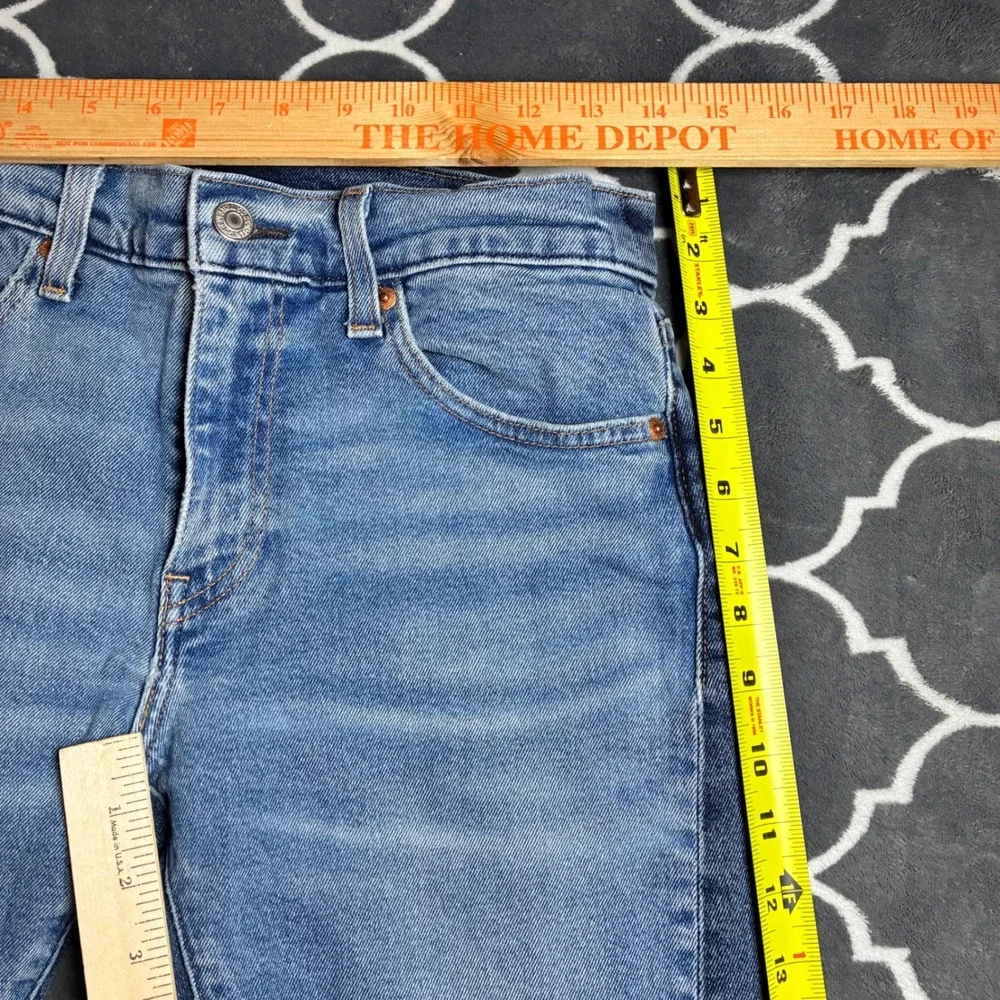Levis 511 Slim Fit Jeans Mens 28x30 Two Tone Blue Denim Contrast Side Stripe